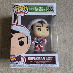 Funko Pop Superman in Holiday Sweater